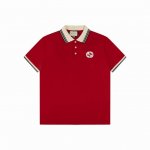 110 Gucci/古驰 25Ss新款 双Gg互扣贴饰Polo 230克重全棉珠地 颜色：白 红 宝兰 码数：S M L Xl Xxl