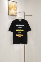 款号 Y149 balenciaga巴黎世家印花短袖T恤男女款 280克纯棉双砂面料 所有面料均已提前做过缩水 品质第一 所见即所得 不会洗一次版型就有所变化的