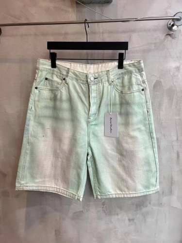6016# Acnestudios 1981M25Ss春夏不规则重工做旧手工夜光泥染涂料废土系列牛仔短裤.百搭款不挑人.在灯光强光照射下荧光粉涂料.男女同款 码