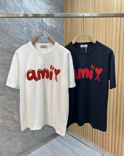 Ami 2025年春夏新品上新 三标齐全 圆领短袖T恤 好货不用过多介绍 看细节 专柜码数 M-Xxxl 175 140建议L