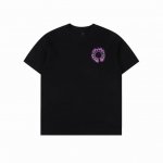chrome Hearts 克罗心 紫马蹄短袖T恤 采用直喷进口机器印花 五金辅料均开磨定制 正确配置 黑色2025克罗心正品包装 克定制定染双纱棉 版型大 宽
