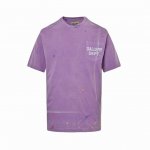 本地自取：220 gallery Dept 24Ss 口袋英文字母泼墨做旧印花短袖 定织定染21支230克高克重棉麻面料 圆简布工艺无侧缝 面料先经过环烘水洗处