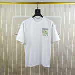 L*Ewe 罗意威 2025原单男士圆领短袖T恤 独家专供春夏新款 专柜同步售卖 高端品质 高版本 Os版型 时尚百搭爆款定制进口双股纯棉面料 胸前背后印花字母