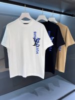 新品 Y-160 2025Ss春夏新品驴 Os男士印花圆领短袖T 恤 时尚的新高端,渠道货品数量稀少 标识轮廓。密纺棉质针织裁出经典版型，搭配罗纹领口、翻转效果