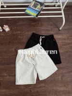 尺码：M到3Xl 颜色：浅灰 黑色 25Ralphlauren夏季新款纯棉廓形宽松直筒休闲棉质短裤！海外1000+ 万针重工刺绣小马，刺于插袋上方！棉质面料，轻