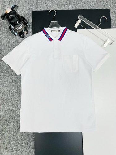 GuccⅠ 古驰 口袋新款polo衫 原版面料 原版订制辅料 官方同款 采用210克丝光珠地棉，定制 同缸染面料 手感非常舒服爽滑 版型挺阔有型 一线品牌代工厂
