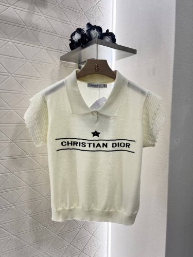 dio*新品 花边针织上衣