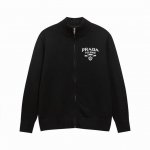 3002# 全棉毛线混羊毛针织开衫拉链毛衣 颜色 黑色 尺码S M L Xl Xxl