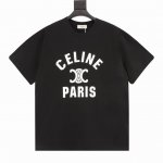 celine 赛琳 24Ss 经典字母Logo印花短袖 定织洗水250G面料 棉感舒适 下水不变形 海外专柜同步 微落肩宽松版型 可盐可甜 超百搭 三标齐全 s