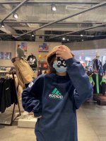 P160 高版本 品名：Adidas Equipment 三叶草 美式复古 刺绣 长袖圆领卫衣 版型；宽松 面料：360G纯棉毛圈 颜色： 藏青色 尺码S-M-