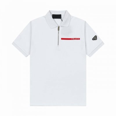 品牌 普拉达 prada 面料 纯棉丝光珠地 克重 230 颜色 黑色 白色 尺码 M-Xxl 原版定制1 1细节还原 三标Logo齐全 拉链钢印Logo 高端