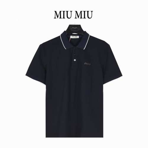 miumiu 缪缪 25Ss 胸口Logo撞色压胶短袖Polo衫 客供精仿棉打造珠地材质面料，质感柔软细腻爽滑，舒适透气凉爽， 且久穿久洗不褪色不变形。进口田岛