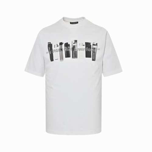 balenciaga 巴黎世家 25Ss 打火机印花烫钻短袖 纯棉250克重洗水面料，柔软亲肤细腻。做工细致，厚度适中。男女同款，宽松版型，时尚减龄百搭。 颜色