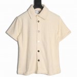 本地自取260 bottega Veneta 葆蝶家 Bv 25Ss 毛巾编织短袖衬衫 专门定织定染300G高克重毛巾面料 超高密度织法 满全身Bv元素 简单好