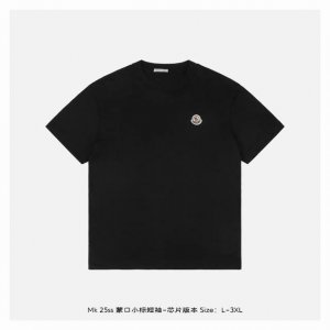 moncler 蒙口 25Ss 蒙口小标短袖-芯片版本 -外贸订单版本 附带官方同源Nfc防伪芯片 手机轻触芯片即可跳转品牌认证页面 实时验证产品身份 享受与专