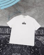 款F27 Alo Alo基础款Logot恤 短袖男女同款 这T恤我爱它一万年啊啊！！300G重磅纯棉！！ 好绝啊啊！！质感清晰可见～ 280G重磅纯棉 耐洗耐穿