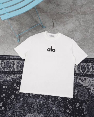 款F27 Alo Alo基础款Logot恤 短袖男女同款 这T恤我爱它一万年啊啊！！300G重磅纯棉！！ 好绝啊啊！！质感清晰可见～ 280G重磅纯棉 耐洗耐穿