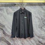 古奇 Gucci 2025春夏新款长袖 衬衫 衬衣 高端版本 专柜定制面料 透气舒适度高 细节无可挑剔 品牌元素设计理念 体现高品质 手感细腻柔软 呈现休闲裁剪