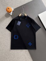 louis Vuitton* 2025春夏款上新 原高版本 驴家Lv 面料采用280克高密度纯棉 不变形 不缩水 工艺介绍：双线走位 领口百灵达万针刺绣点缀 前