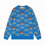古驰Gucci经典小熊双G提花针织毛衣卫衣 颜色 蓝色 白色 码数 S M L Xl Xxl