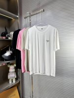 prad*普拉达 Ss25夏季新款短袖，顶级图案Logo，帅气时尚，简约百搭款。面料棉 不仅挺括，保持潮流的廓形，又穿着舒适，纱织更细腻 Y码数：M-4Xl