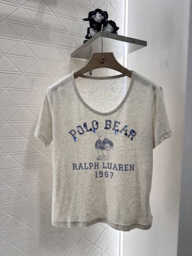 ralph Lauren*2025新品上架 亚麻印花 定制Yb进口亚麻棉材质 透气舒适 质感十足 常规T恤裁剪 凸显品牌格调 采用克重亚麻棉制成 垂坠感十足 呈