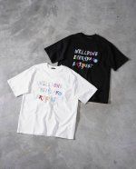 90 【We11Done Track手绘花卉短袖】 ins高热度款式 260克纯棉双纱汗布 定染同缸1*1螺纹 丝网印刷 舒适宽松 上身有型情侣同款 color