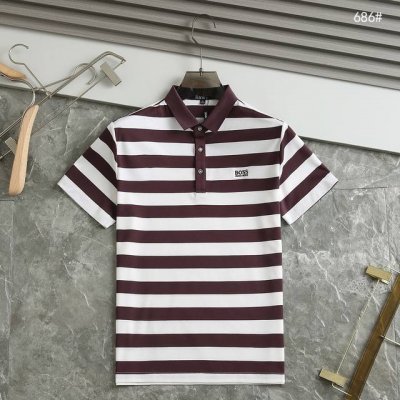Boss-高端休闲系列 2025新品专柜休闲短袖polo衫 品牌最新元素Logo重工设计 无痕剪裁 进口80支的超高支纱棉 手感柔滑舒适 弹性佳 软软细腻 不易