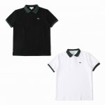 顶级复刻 lacoste 法国鳄鱼夏季新款 经典纯色刺绣小标徽章休闲翻领polo衫短袖-原版代购品质 面料 原版重磅 280G网眼珠光地棉面料 质感非常柔软舒适
