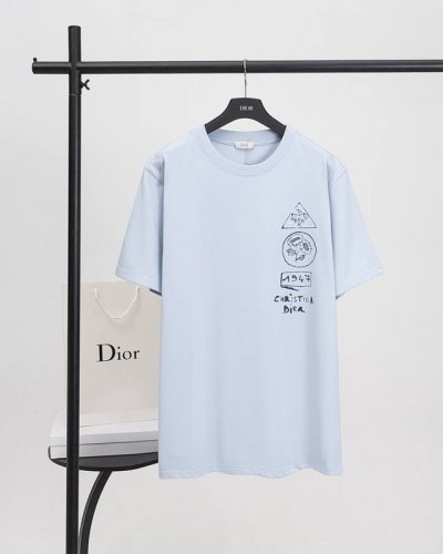 顶级版本.官网品质 Dior迪奥25新款梦幻小屋与灵动树影短袖T恤 采用原板独家定制280克32支双纱纯棉面料质感非常柔软舒服 100%区别市场的顶级面料 不缩