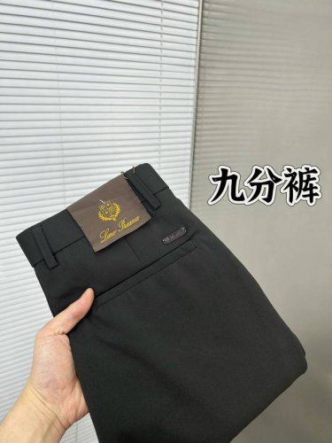 lp诺悠翩雅 休闲裤 西裤 九分裤 2025Ss春夏新款 高级定制裤子专用面料 定制原版五金 重工工艺打造 车工走线精细 定制面料 柔软舒适 质感显著 辅料精美