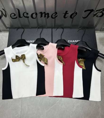 新品上线 款号:27398# #F家老花蝴蝶背心实拍图