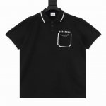 Burberry 巴宝莉 胸口口袋字母印花短袖polo衫 选用棉质珠地网眼布打造，定制材质260G长绒棉，衣领为双系统提花定织扁机制成，有弹性，不变形，衣服全部