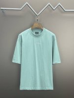 高端品质 巴黎世家Balenciaga 原版高克重纱纯棉面料 绣花 手感滑爽 L极度舒适体验 十足的高级感 都保持奢华高贵的特有的视觉质感. 颜色 草绿色 码数