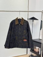 供230 顶级版本 原版开模 Louis Vuitton 路易威登 Lv金线刺绣老花牛仔外套夹克 Arabesque 图案，为 Monogram 元素注入浪漫的