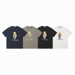 款号：A004 拉夫劳伦Ralph Lauren经典小熊印花圆领基础短袖 270克 双纱面料 定织定染螺纹 原版贴纸 扫码可进官网 大版型宽松有型 最大可穿21
