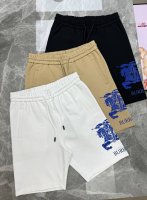 Bbr*巴宝莉*原单短裤推荐～245S五分休闲短裤.男女同款！侧身经典战马印花视觉冲击力时尚感强！进口高端锦棉面料.手感舒适透气.原厂五金质感满满.高级感强！整