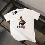 款号:F020 Fendi 芬迪 2025夏季新款圆领短袖T恤！ - 260G双纱纯棉顶级面料 手感柔软 百分百纯棉独家出货 定染硫化黑无尘处理面料 -面料：2