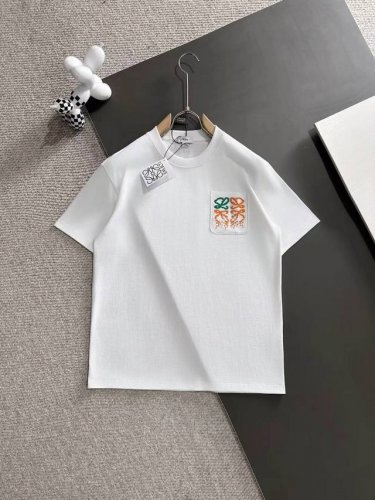 loewe罗意威* 2025春夏款上新 原高版本 罗意威 面料采用260克高密度纯棉 不变形 不缩水 工艺介绍：双线走位 前幅采用特殊工艺刺绣＋后面Logo刺绣
