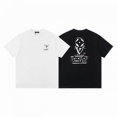 款F21 Lv Louis Vuitton 路易威登 5春夏手工贴布绣+高密度包边刺绣圆领短袖 采用280G面料 最新款短袖采用传承的手工贴布绣，包边绣是高密度
