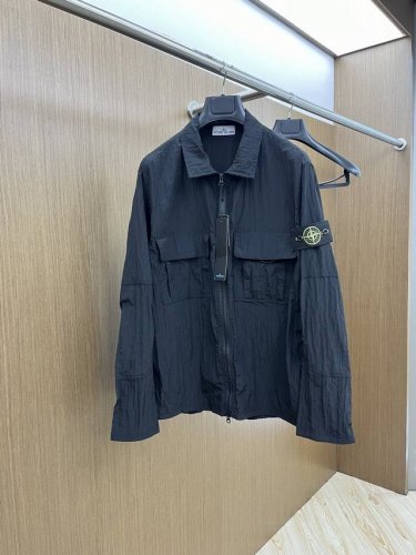 石头岛 高端定制 25Ss早春新款休闲防晒衣！表层光滑，网眼内层舒适透气，耐洗不易变形，实打实品质！德国尼龙，轻薄方便，透气舒适！X D颜色：黑色 码数：M-2