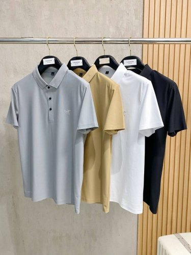 始祖鸟 2025Ss夏季新款字母Logo男士翻领Polo衫！经典商务男款，高端男装的天花板级别的商务男款！简约时尚大气不失优雅，单穿内搭体面过人，品质控 细节控