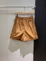 新款网面花苞腰拼接松紧腰运动短裤 Miu式穿搭Logo字母小标签装饰 乖巧可爱 减龄百搭可搭同款外套 Sml