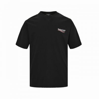 Balenciaga 巴黎世家 经典可乐波浪印花短袖 定织定染18S220G精梳棉面料 真正从定染纱线开始操作该款 11月初全网最快拿到Zp 面料订做40天 印