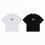 alo Yoga 纯色前后字母 Logo 情侣简约短袖 T恤-原单品质 Color：白色 黑色 Size：S M L Number：250381 独家原版定制2