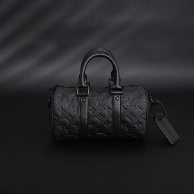 louis Vuitton Lv Keepall Bandouliere 25 手袋M46687 #原单高版本，专柜一致全套纸盒包装 原厂皮，涂层帆布，牛皮革饰