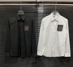 LV驴牌 25春夏新款 胸口压花皮牌五金Logo拼接 高品质长袖衬衫 码数：M-3Xl