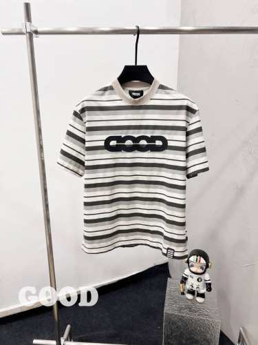 款F64 Good 纯原臻品 原厂跟单 顶级原厂品质Goodbrand 25S S高瀚宇同款 Good重磅水洗做旧 复古脏脏泥染叠染拼色条纹Logo印花 做脏条