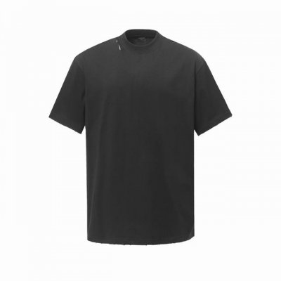 1223# 巴黎世家25Ss新款Balenciaga新款红色胶带.割破工艺短袖T恤.男女同款.宽松版本 颜色：黑色.白色 码数：1、2、3、4