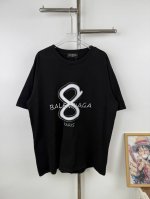 款号X35 Balenciaga 巴黎世家Logo印花短袖T恤 面料采用巴黎Zp定织定染全棉双纱克重260克布面干净布纹清晰，柔软舒适螺纹釆用定染无色差 水洗效
